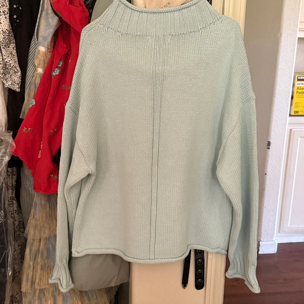 2025 Rollneck™ sweater in Sheer Blue
